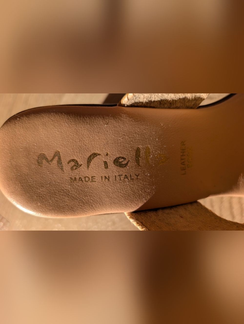 Mariella Raffia Slide Sandals - Picture 3 of 5